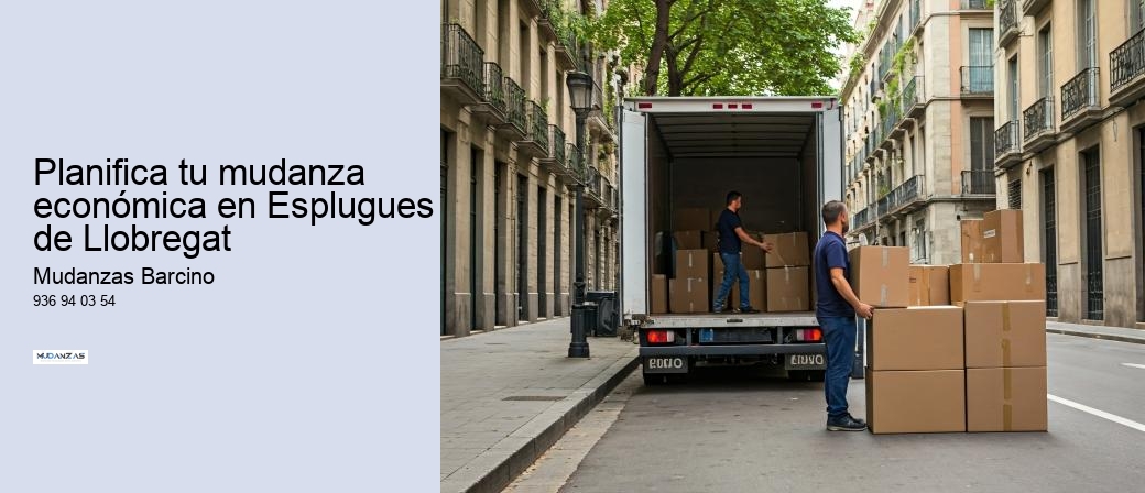 Planifica tu mudanza económica en Esplugues de Llobregat 