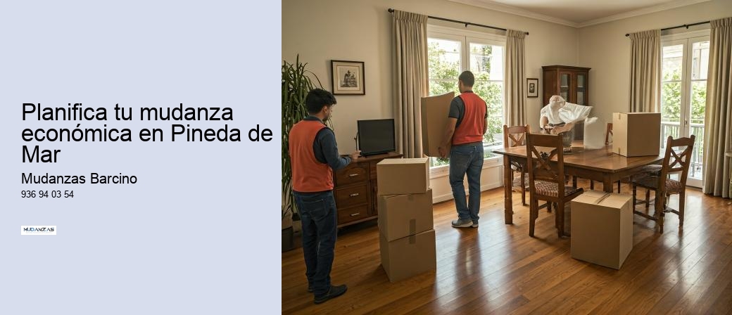 Planifica tu mudanza económica en Pineda de Mar 